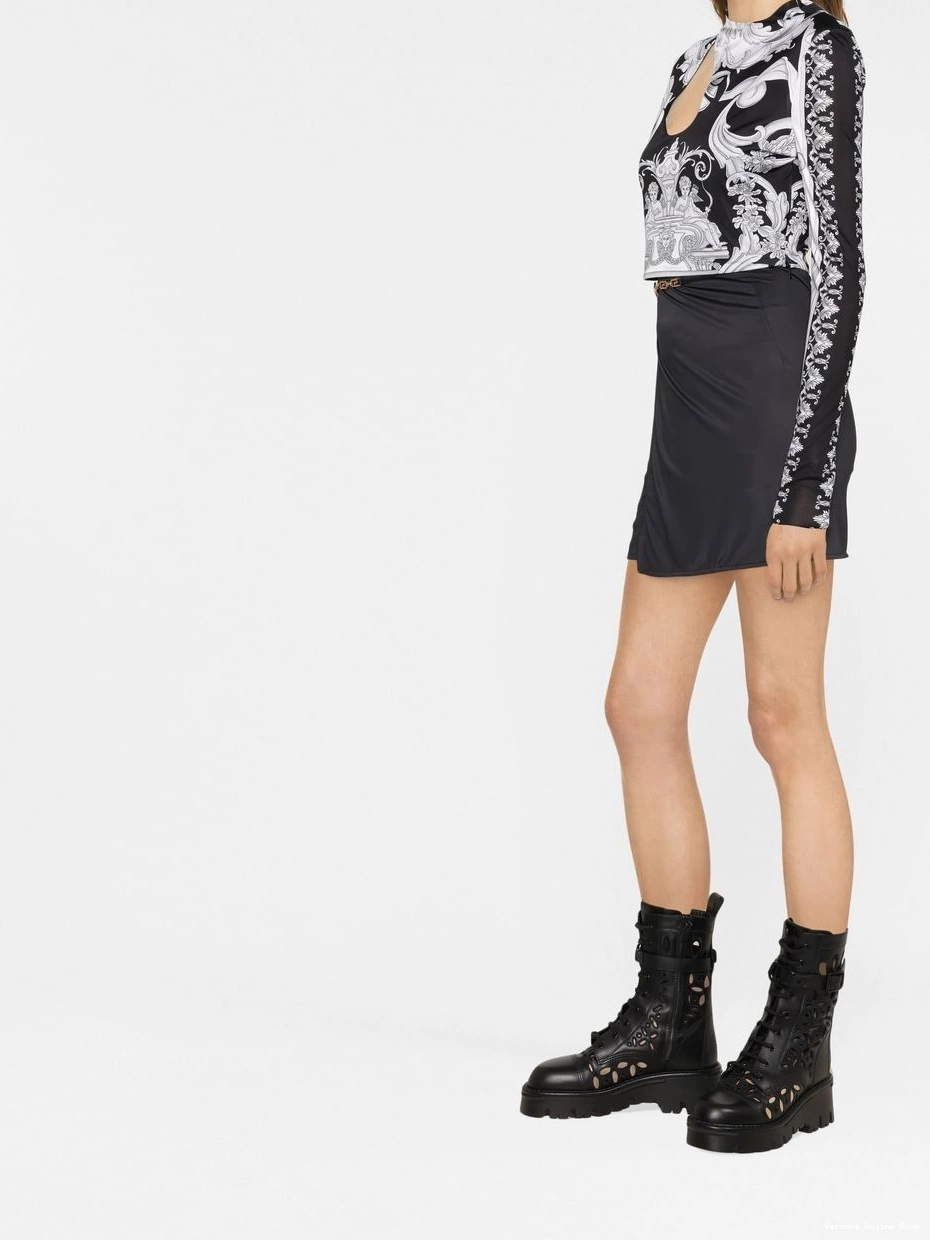 Affordable Women Barocco-print top Versace crop 0405